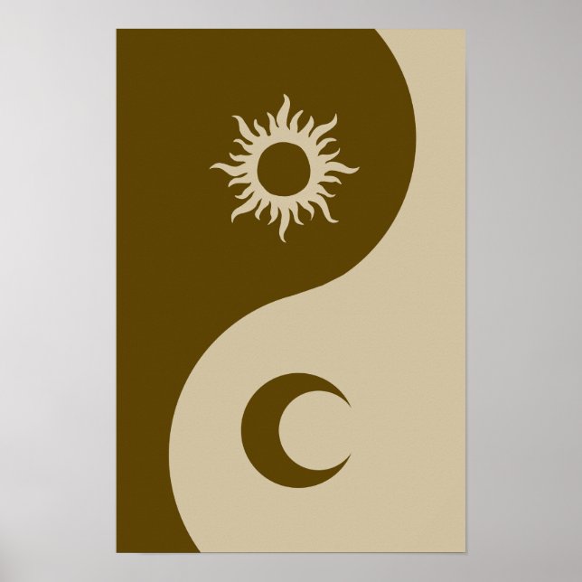 Poster Sol e Lua yin-yang (Frente)
