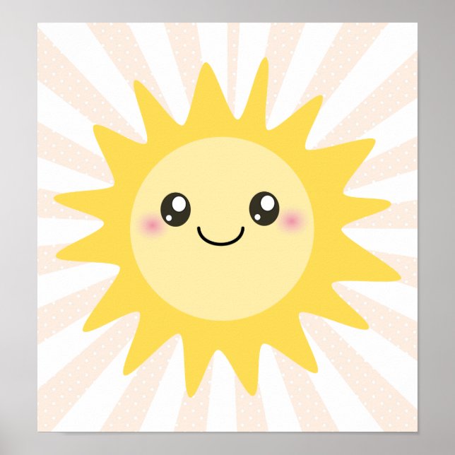 Póster Sol Feliz e Bonito (Frente)