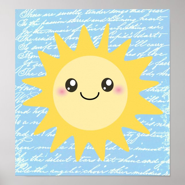 Póster Sol Feliz e Bonito (Frente)