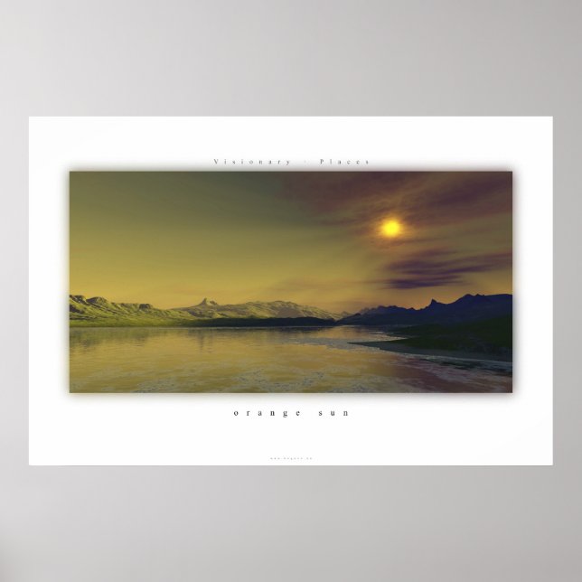 Póster sol laranja (Frente)