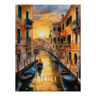 Póster Sol misteriosamente bonito em Veneza