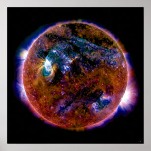 Póster Sol no espectro magnético