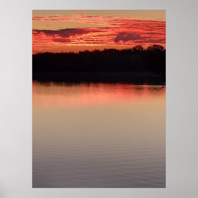 Poster Sol no lago Koronis (Frente)