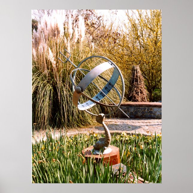 Póster Sol num jardim de Guernsey (Frente)