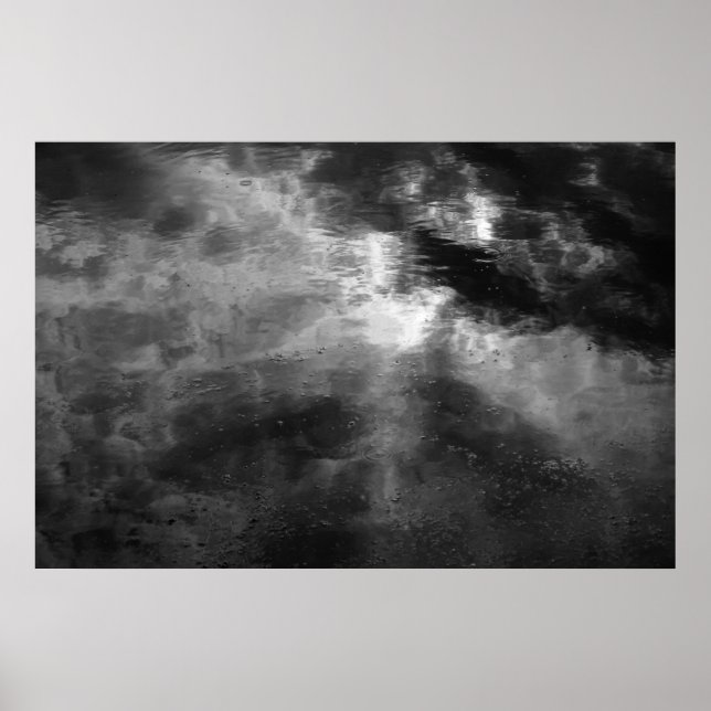 Poster Sol, Nuvens, Água E Duckweed. (Frente)