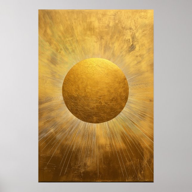 Poster Sol ouro (Frente)