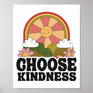 Poster Sol Paz Hippie Retro Escolha Bondade Ea