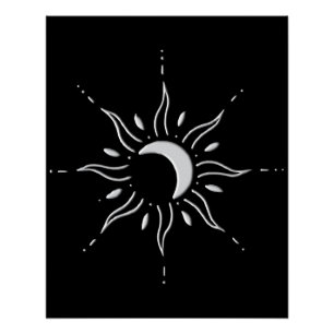 Póster Sol Prateado