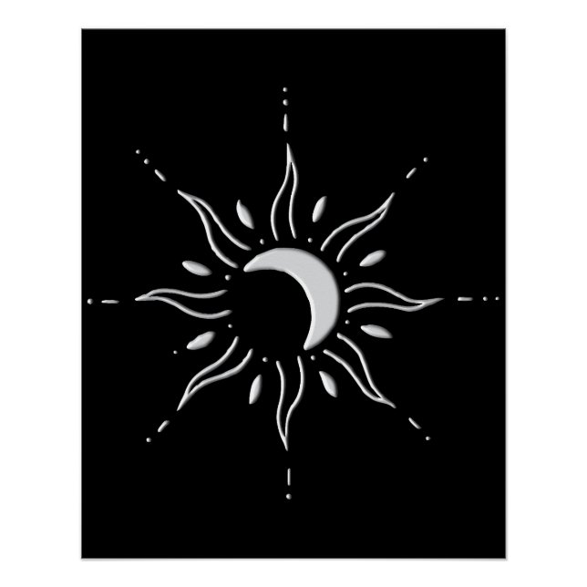 Póster Sol Prateado  (Frente)