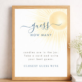 Poster Sol Quanto Doces Jogo para Chá de Bebê