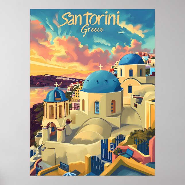 Poster Sol Santorini (Frente)
