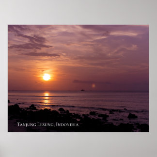 Poster Sol Sunset Sky Beach Viagem Silhoutte