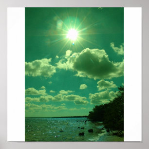 Poster Sol verde