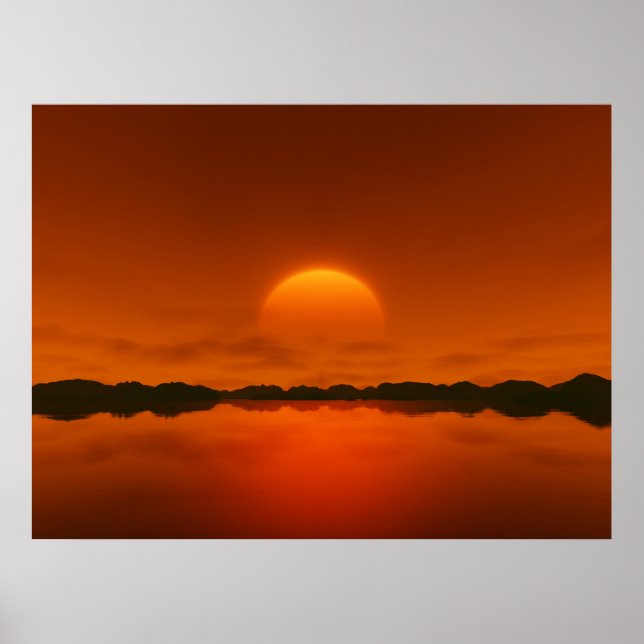 Póster sol vermelho (Frente)