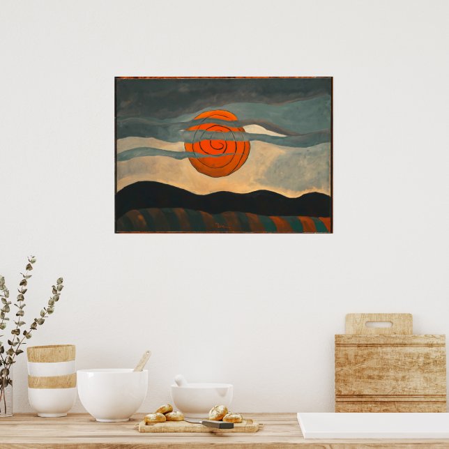 Poster Sol Vermelho | Arthur Dove | (Cozinha)