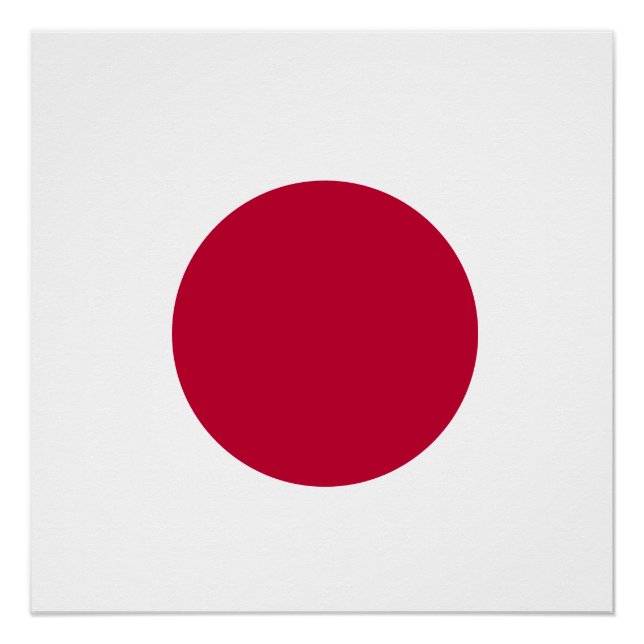 Póster Sol Vermelho do Japão (Frente)