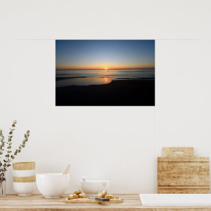 Poster Sol vibrante sobre o oceano