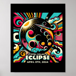Poster Solar Eclipse 2024 04.08.24 Eclipse Mens Womens Ki
