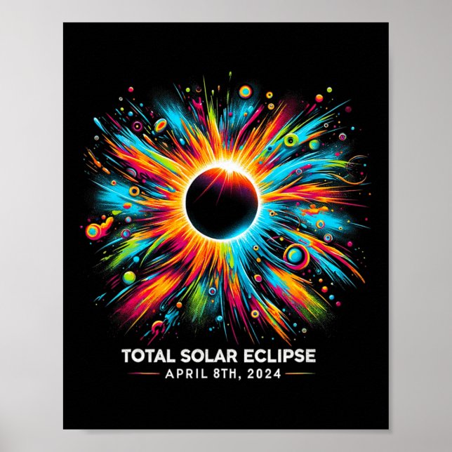 Poster Solar Eclipse 2024 04.08.24 Eclipse Mens Womens Ki (Frente)