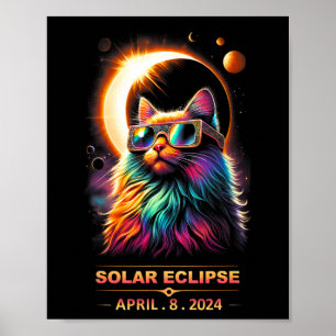 Poster Solar Eclipse Abril 8 De Abril De 2024 Capas