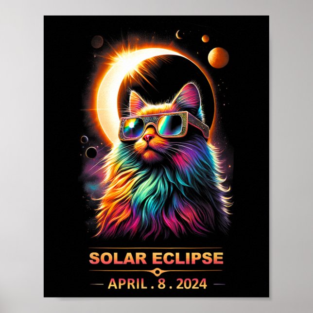 Poster Solar Eclipse Abril 8 De Abril De 2024 Capas (Frente)