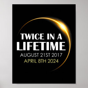 Poster Solar Eclipse Divertido Duas Vezes Na Vida Solar 2