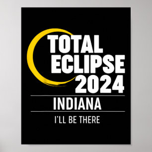 Poster Solar Eclipse Indiana 2024