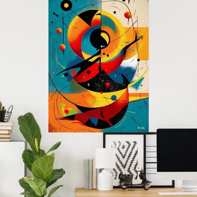 Poster Solar Mechanica – Dinâmicas Geométricas de Meados  (Escritório em casa)