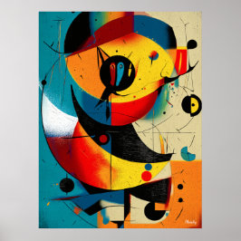 Poster Solar Mid-Century Abstract Constructivist