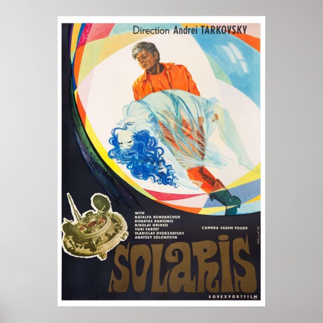 Poster Solaris 1972  Filme Antigo (Frente)