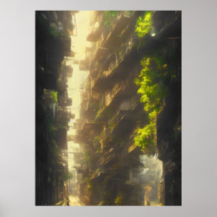 Poster Solarpunk Dawn