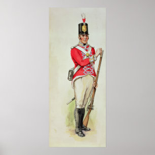 Póster Soldado britânico em épocas de Napoleão