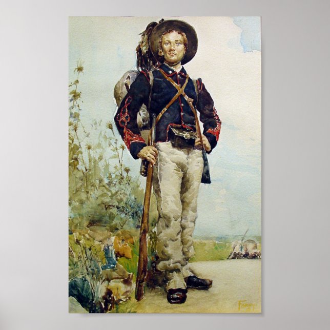 Poster Soldado da era da guerra civil (Frente)