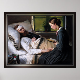 Poster Soldado dinamarquês ferido por Elisabeth Baumann