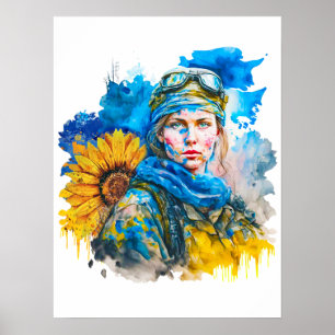 Poster Soldado Guerreiro Ucraniano