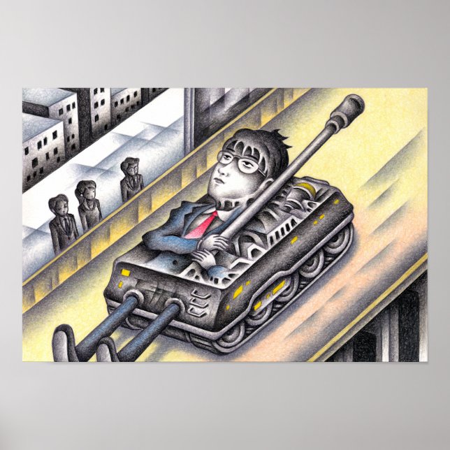 Poster Soldado indo para a guerra. (Frente)