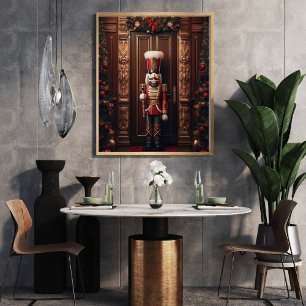 Poster soldado preguiçoso vigiando a entrada