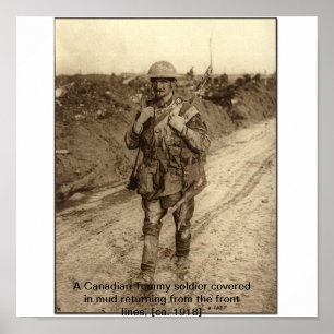 Póster Soldado WW1