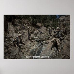 Poster Soldados americanos da Divisão de ruas