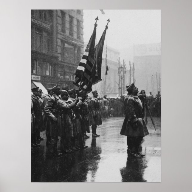 Poster Soldados "Buffalo" Retornando Cores - 1919 (Frente)