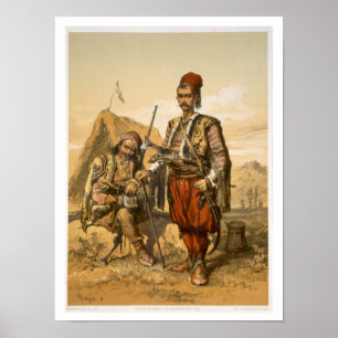 Póster Soldados de infantaria turcos no exército do
