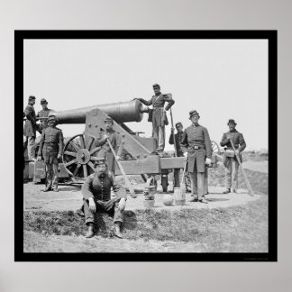 Póster Soldados e 24 Soldados Siege Ft Corcoran 1864