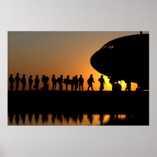 Poster Soldados indo para casa
