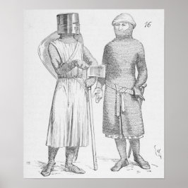 Póster soldados medievais