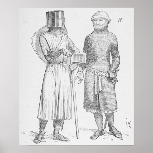 Póster soldados medievais (Frente)