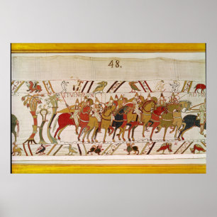 Póster Soldados que deixam Hastings para fazer a batalha