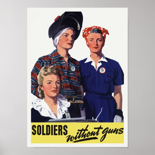 Poster Soldados Sem Armas - Trabalhadores da Guerra das M (Frente)