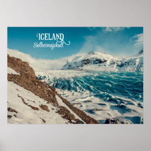 Poster Solheimajokull, Islândia