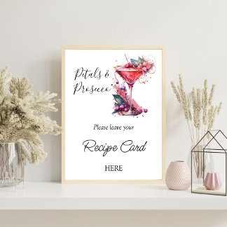 Poster Solicitação de Receita de Chá de panela Floral de