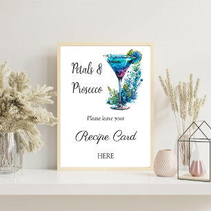 Poster Solicitação de Receita de Chá de panela Floral de 